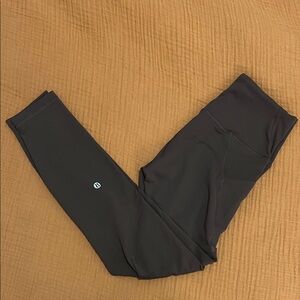 Lululemon Wunder Train w/ Pockets 25” Espresso Size 6